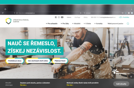 Web střední školy v šumperku (realizace focení)